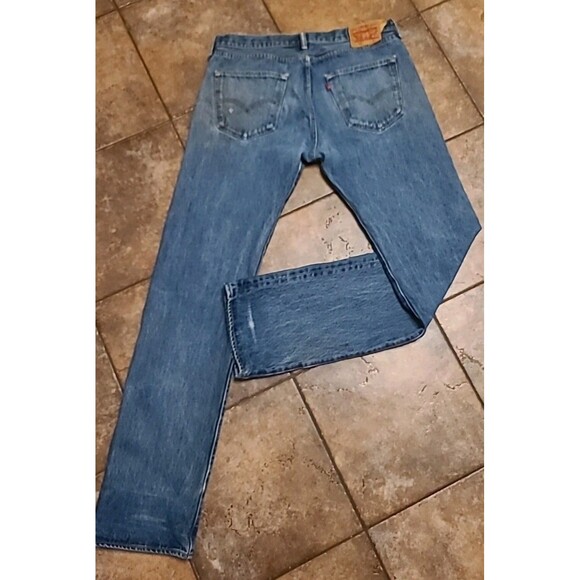 Vintage Levis 501 Red Tab trade mark only 36x36 Tall Streetwear Casual Grunge - Picture 2 of 11